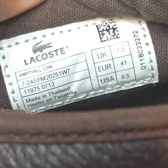Lacoste Mens Ampthill Lcr3 Sneaker - Picture 8 of 10